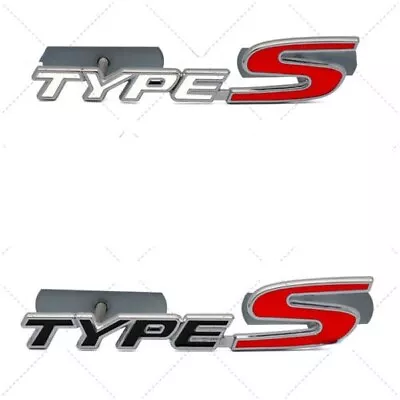 1X JDM NEW 3D Metal TYPE S  Grill OR TRUNK Badge Emblem Fit ALL CARS • $11.99