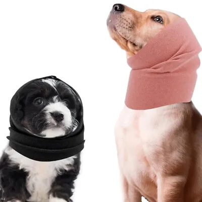No Flap Ear Wraps For Dogs Stretchy Dog Ear Muffs Dog Ear Cover Against Stress • £6.49