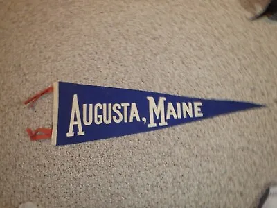 Antique Augusta Maine  Pennant 1940;s   25   Bx 19 • $19.99