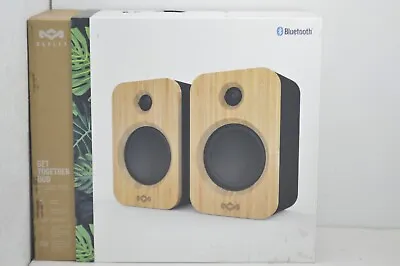 House Of Marley Get Together Duo Bluetooth Wireless Bookshelf Speakers • $98