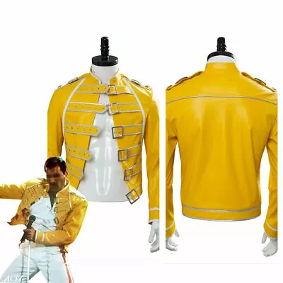 $59.98 • Buy Queen Lead Vocals Freddie Mercury Cosplay Wembley On Stage Costume Jacket Only{p