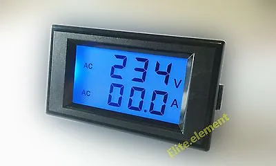 Digital AC 300V 50A Current Voltage Meter Ammeter Combo Meter Inverter 110v 220v • $12.50