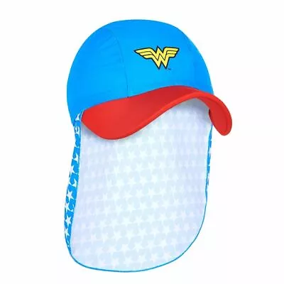 Zoggs Wonder Woman Sun Hat - Ages 1 - 6  Years Children's Beach Sun Hat • £15.50