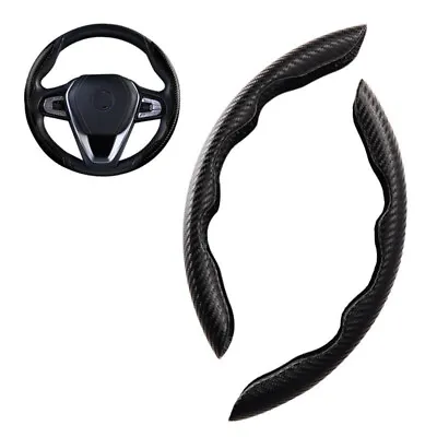 Steering Wheel Cover Car Accessories Anti-skid Ultra-thin Carbon Fiber Booster • $17.90