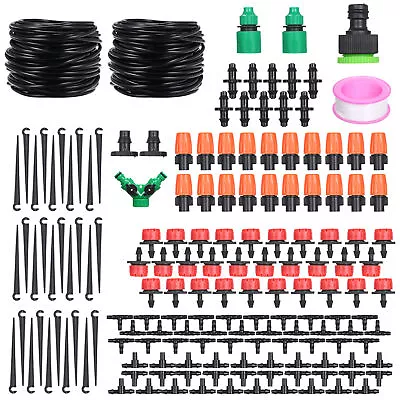 Automatic Micro Drip Irrigation System Self Watering Garden Plant Hose Kit L9I5 • £14.94