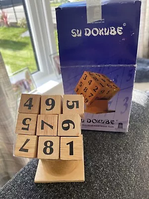 £5.50 • Buy SU DOKUBE Su Doku Mind Teaser Game From Gazebo Games 27 Cubes Stand Boxed