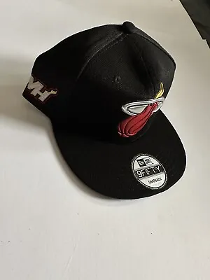 Miami Heat NBA 9 Fifty SnapBack Adjustable Baseball Cap Black • £30