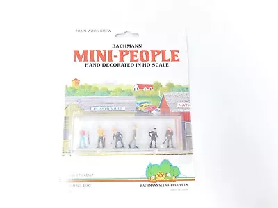 HO 1/87 Scale Bachmann Mini-People #42341 Train Work Crew (6 Figure Set) • $9.95
