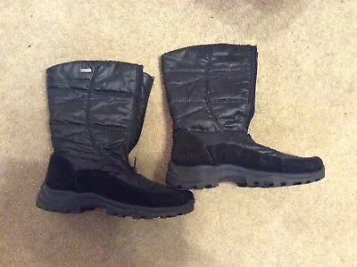 £50 • Buy Good Used Rohde Sympatex Black Snow Boot Fleece Lined Size 4