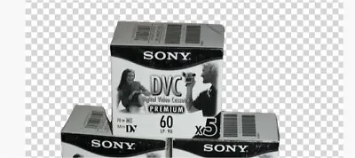 MINI DV TAPES Sony Digital Video Cassette Premium 60Mins 1 Pack Of 5 Tapes Per • $34.95