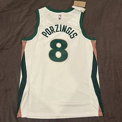 Kristaps Porzingis Boston Celtics White Jersey Men’s Extra Large • $75