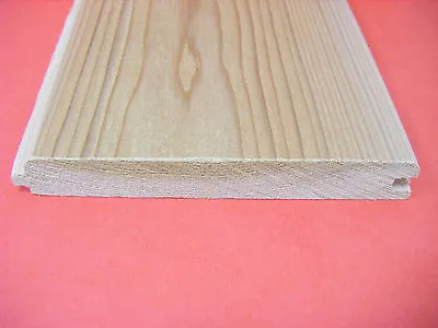 WESTERN RED CEDAR NO2 CLEAR AND BETTER EX 25mm X 150mm T&G V-GROOVED CLADDING  • £14.76