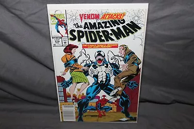 The Amazing Spider-Man Marvel # 374 Venom Attacks Bagley Cover High Grade 1993 • $12.91