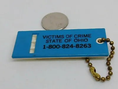 Vintage Victims Of Crime State Of Ohio Whistle Keychain  • $3.25