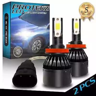 H11 CREE LED Low Beam Headlight Lights Bulbs Kit High Power 6500k White Pair US • $33.08