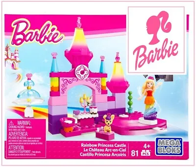 Mega Bloks Barbie Rainbow Princess Castle • $35