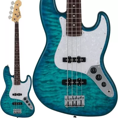 Fender Made In Japan 2024 Collection Hybrid II Jazz Bass Quilt Aqua Marine W/gig • $2196.60