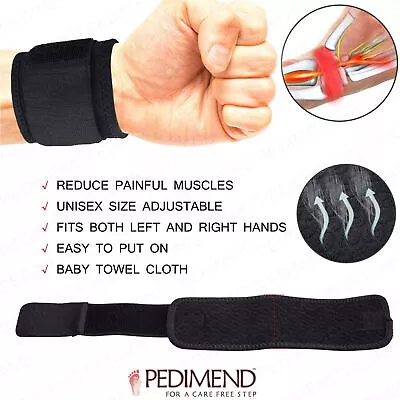 Pedimend Wrist Hand Brace Support Carpal Tunnel Splint Arthritis Neoprene Band • £12.99