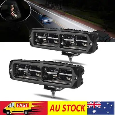 Pair 6Inch Led Work Light Bar Flood Spot Pods Reverse Fog Lights 4WD Offroad 6D • $41.95