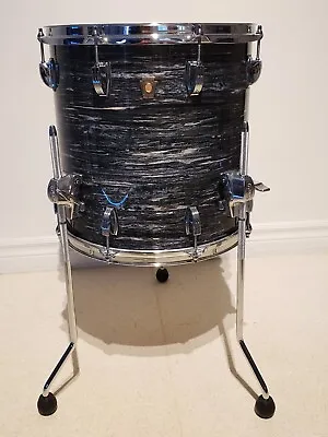 NEW Ludwig Classic Maple Vintage Black Oyster 14 X14  Floor Tom Drum - New • $989