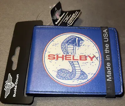 NWT Buckle-Down Men's Blue Wallet - Shelby Cobra • $17.50