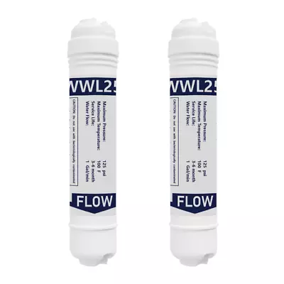 2 X In Line Fridge Water Filters Compatible With Samsung Daewoo LG T33 Etc • £4.99