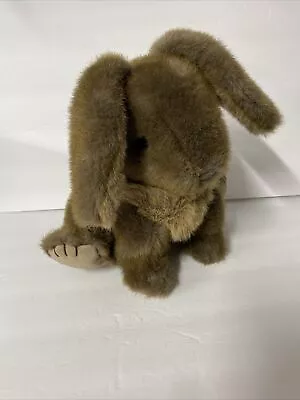 Vintage Gund Bunny Plush 1985 Brown Suede Feet 10  Realistic • $12.95