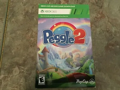 [BRAND NEW]  Peggle 2 Xbox One Xbox 360 Physical Card With Digital Code  • $4.89