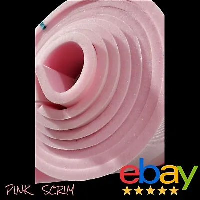 1/2  Pink Foam Scrim Backed Sew High Quality 55  Wide Sold By TheYard • £92.64