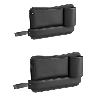 2Pcs Car Console Seat Sides Organizer Left Right Crevice Storage Filler Pocket • $35.90