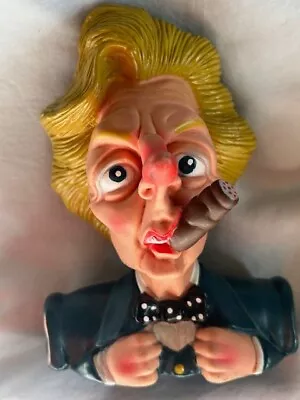 Margaret Thatcher Dog Toy From The 80s - Comic Likeness Of Thatcher With Cigar • $7.99