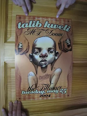 Talib Kweli Poster Fillmore MF Doom Brooklyn Baby May 25 2004 • $74.99