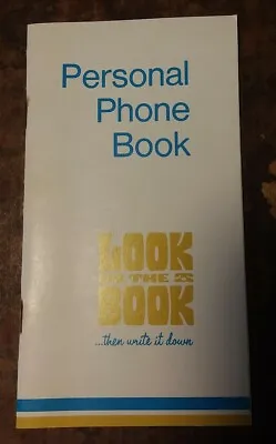 Vintage 70s NOS Northwestern Bell Personal Phone Book  Look In The Book  Unused • $8.77