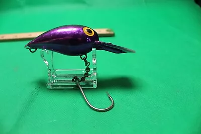 Vintage Storm Wiggle Wart Fishing Lure Plug Purple Salmon Bass • $12.75