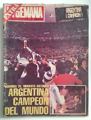 FIFA WORLD CUP 1978 Original La Semana Magazine - ARGENTINA CHAMPION • $42.99