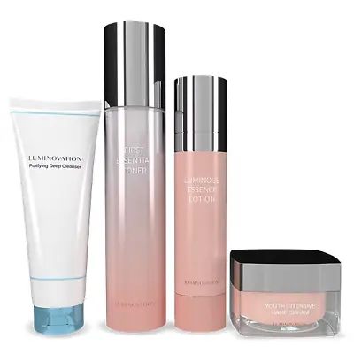 Mannatech Luminovation K-Beauty System Transform Skin Cleanser Toner 4pcs NEW • $459.95