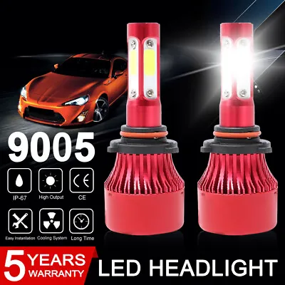 4-Sides 9005 HB3 LED Headlight Bulbs High Beam 6000K Bright White Conversion Kit • $11.97