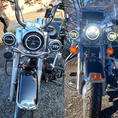 $89.99 • Buy For Yamaha Road Star Silverado XV1600 7  LED Headlight + 4.5  Fog Passing Lights
