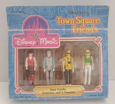 Vintage 1988 Disney Magic Town Square Friends Tour Guide Engineer Tourists Toy • $9.99