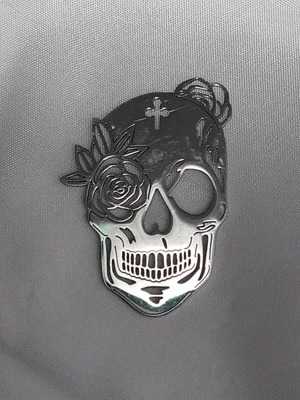 £3.20 • Buy Stainless Steel Skull Pendant, Gothic, Biker, Halloween, 42mm (PHSS 184)