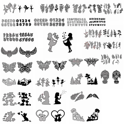 $6.92 • Buy Butterfly Plants Cats Metal Cutting Dies For Scrapbooking Embossing Craft Cards