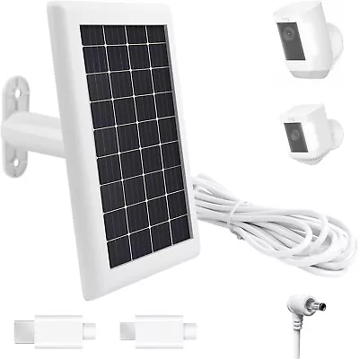 5W Ring Camera Solar Panel Charger For Ring Stick Up Cam 2nd 3rd Gen Waterproof • $18.99