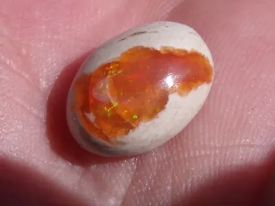 4.42  Ct. Mexican Cantera Fire Opal Cabochon • $65