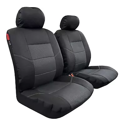 For Mazda BT-50 Bt50 Dual Cab 2005-2023 Seat Covers Black Carbon Canvas Front • $80.29