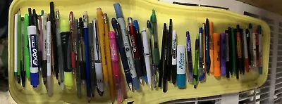 Lot Of 45+ Ink Pens Pencils Markers Sharpies  Broken Old Common Mix • $35