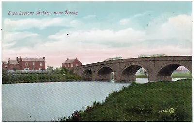 £2.99 • Buy P.C Swarkestone Bridge Over River Trent Derby Derbyshire Good Cond Pub Valentine