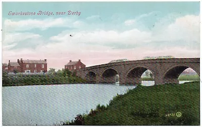 £2.99 • Buy P.C Swarkestone Bridge Over River Trent Derby Derbyshire Good Cond Pub Valentine
