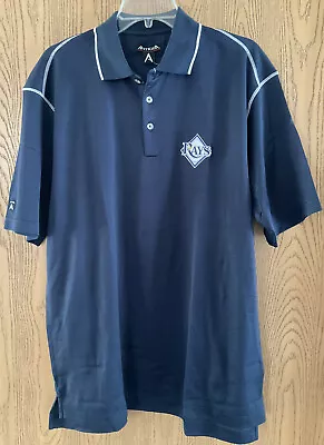 Tampa Bay Rays MLB Baseball Logo Antigua Golf Polo Shirt Mens Size Medium NWT • $14