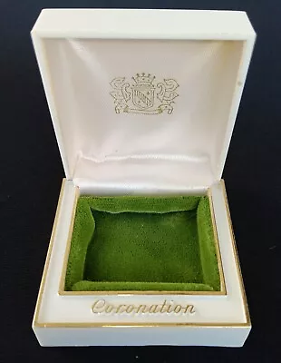 Vintage Alsten White Jewelry Coronation  Presentation Ring Box For Ring Pendant • $10
