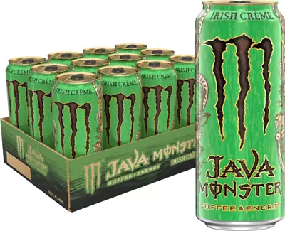 Monster Energy Java Irish Blend Coffee + Drink 15 Ounce (Pack Of 12)   • $43.95